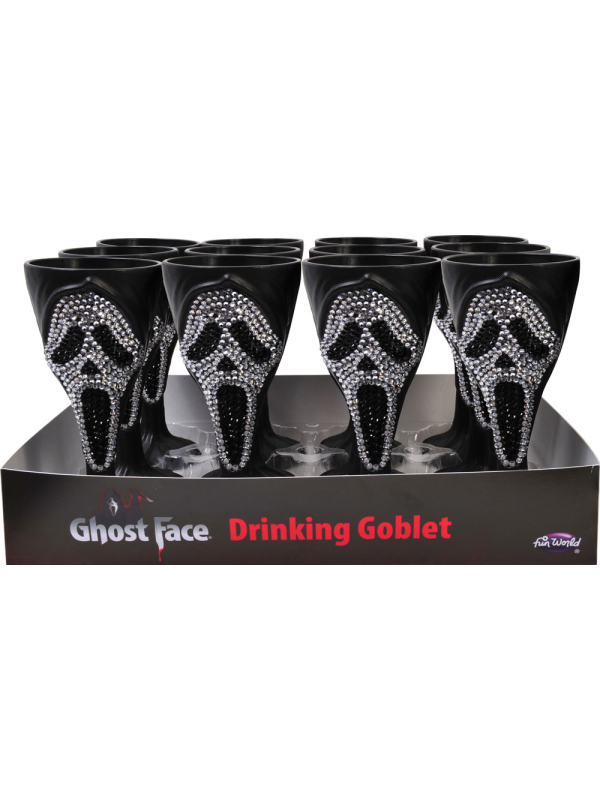 Gobelet Ghost Face Strass : Frissonnez avec Style à Chaque Gorgée !