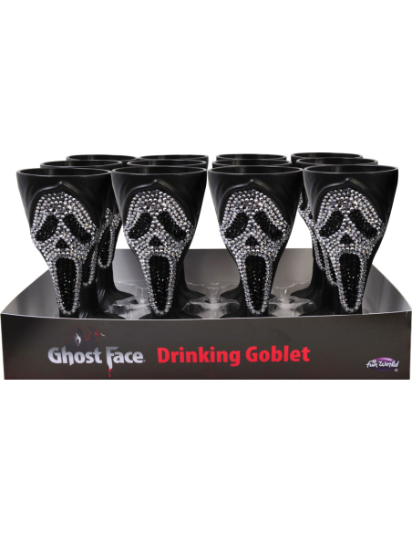 Gobelet Ghost Face Strass : Frissonnez avec Style à Chaque Gorgée !