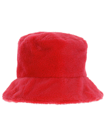 Chapeau Bob Fourrure Rouge - L'accessoire incontournable des fêtes !