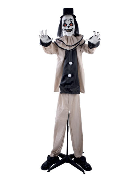 Automate Halloween de Clown sinistre et agité de 160 cm