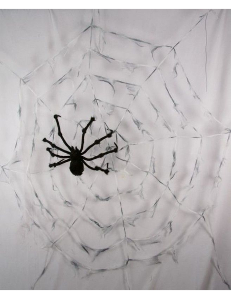 Toile d'araignée géante - Ø 2,90 m avec araignée noire