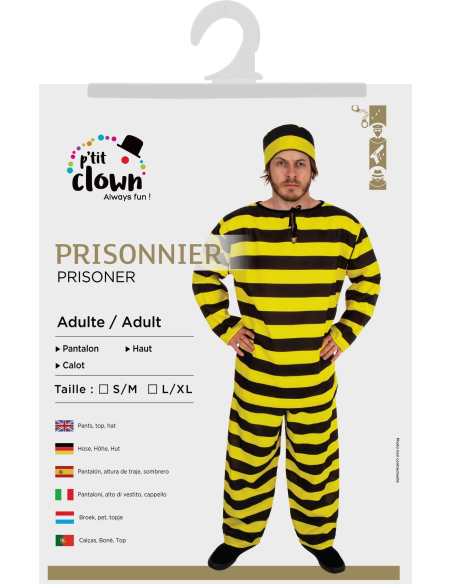 Déguisement de Prisonnier pour Adulte : Incarnez les célèbres bandits du Far West !