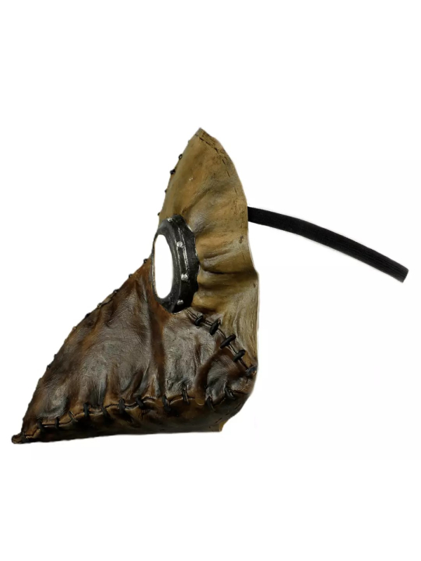 Masque de Médecin de la Peste Marron : Steampunk, Latex Durable et Fait Main