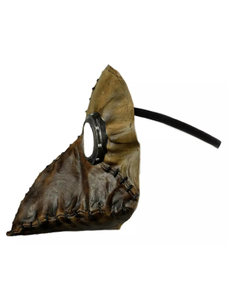 Masque de Médecin de la Peste Marron : Steampunk, Latex Durable et Fait Main