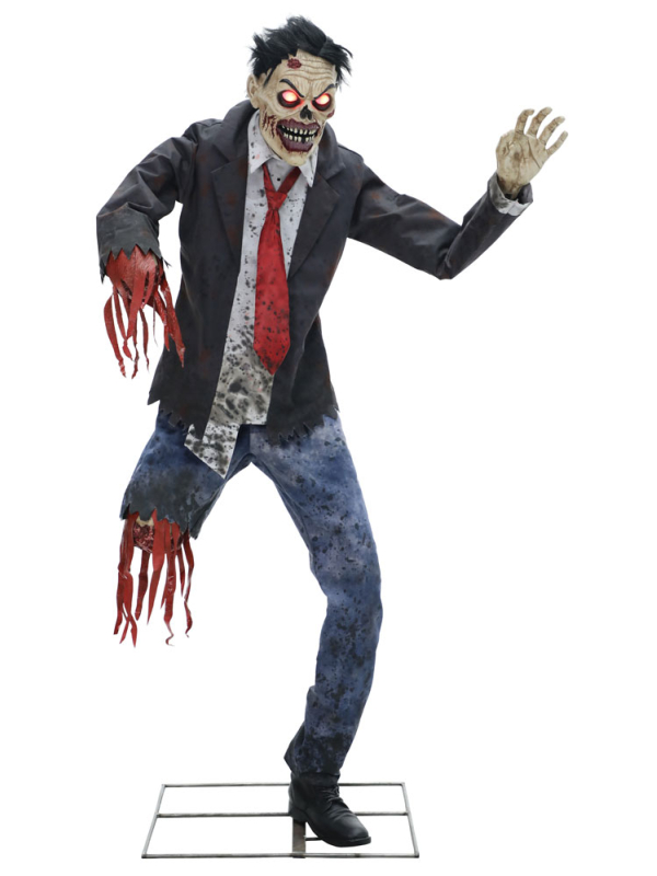 Animatronic Zombie Amputé (1.80): Horreur et Décadence pour Halloween
