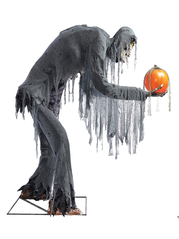 Prowling Jack – Automate Halloween Géant 2,15 m Squelette & Citrouille Animée