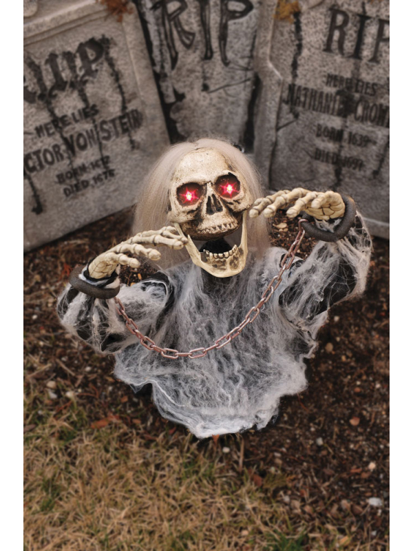 Automate Zombie (30 cm) Sortant de Tombe pour Halloween