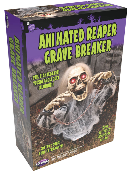 Automate Zombie (30 cm) Sortant de Tombe pour Halloween