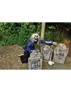 Squelette Rampant 1.5m - Décoration Halloween Cimetière Effrayant