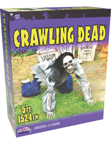 Crawling Dead : Squelette Rampant de 152cm pour une Halloween Apocalyptique