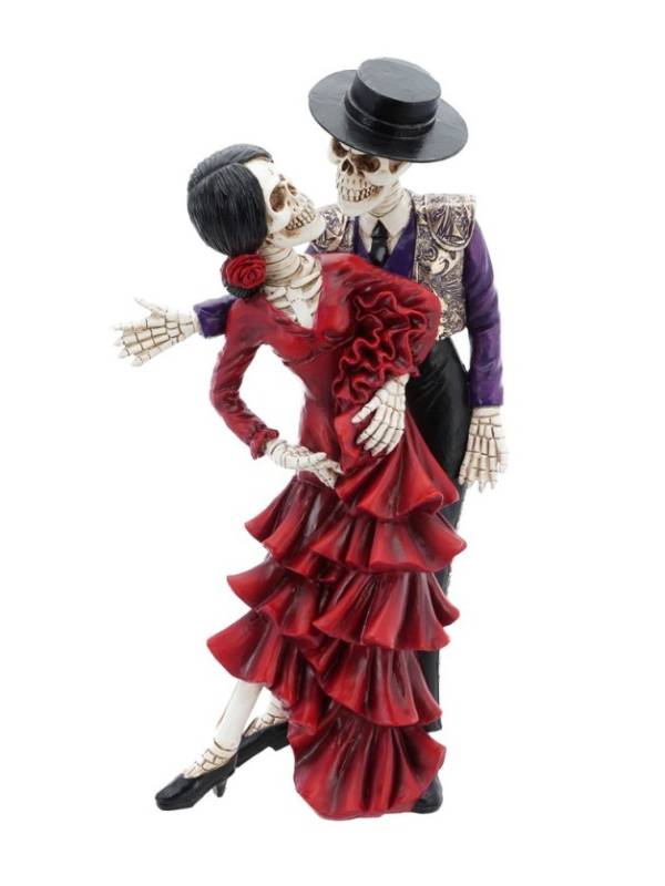 Statue de Couple El Día de los Muertos Haute qualité de 40 cm