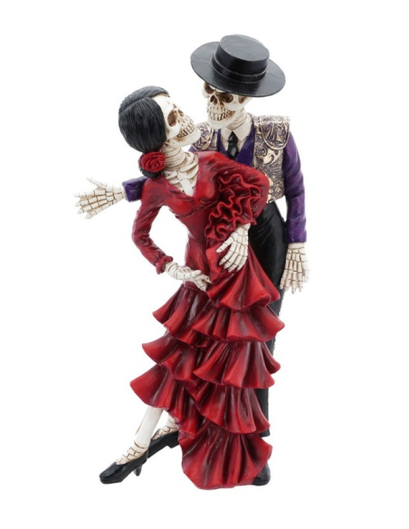 Statue de Couple El Día de los Muertos Haute qualité de 40 cm