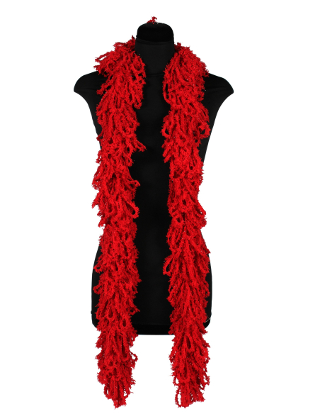Boas en Acrylique Façon Tricot : L'Accessoire lavable  rouge