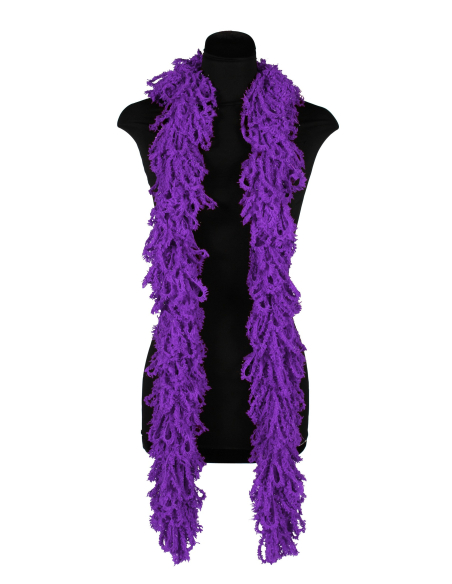 Boas en Acrylique Façon Tricot : L'Accessoire lavable  violet