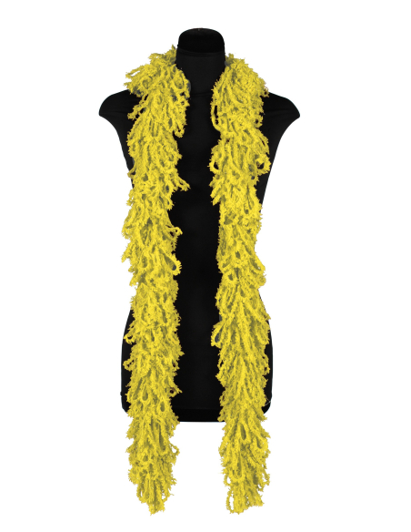 Boas en Acrylique Façon Tricot : L'Accessoire lavable  jaune