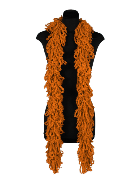 Boas en Acrylique Façon Tricot : L'Accessoire lavable  orange