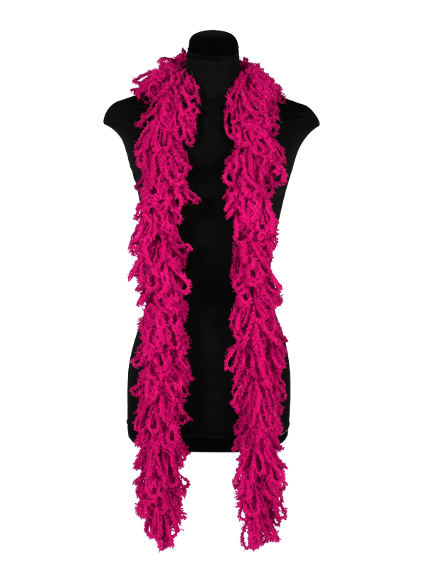 Boas en Acrylique Façon Tricot : L'Accessoire lavable  fushia