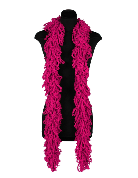 Boas en Acrylique Façon Tricot : L'Accessoire lavable  fushia