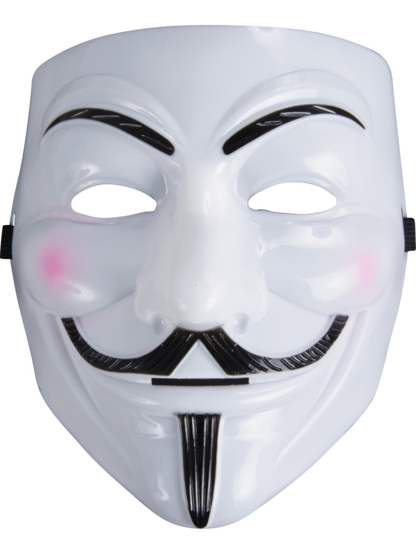 Masque Anonymous pour Adulte en plastique rigide