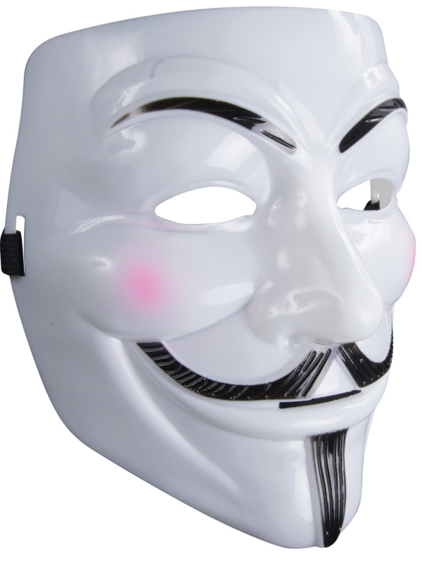 Masque Anonymous pour Adulte en plastique rigide