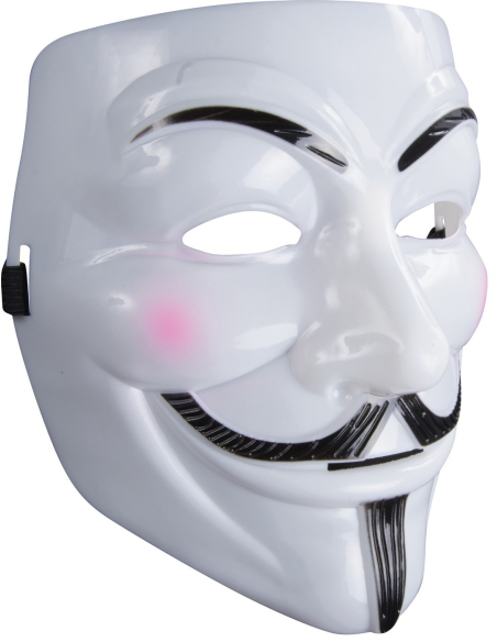 Masque Anonymous pour Adulte en plastique rigide