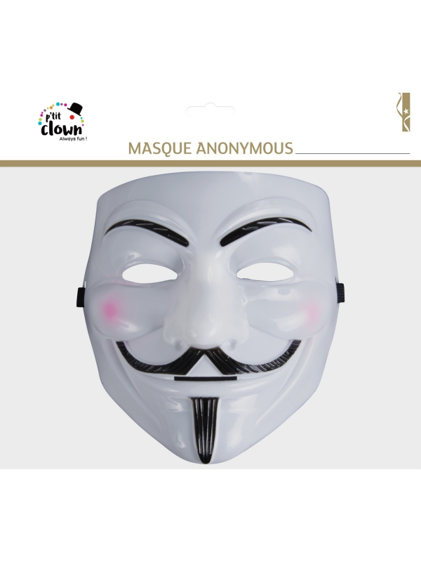 Masque Anonymous pour Adulte en plastique rigide