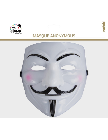 Masque Anonymous pour Adulte en plastique rigide