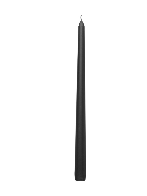 Set de 2 Bougies Flambeau noir 30 cm - Sublimez votre table de Halloween