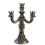Candélabre Gothique à Tête de Mort et Serpents - Collection Mortalis Bronzea