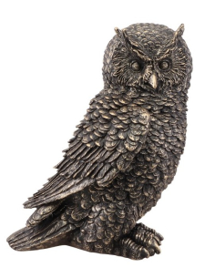 Statue Chouette Bronze : Mystère et d'Élégance pour Votre Déco Halloween