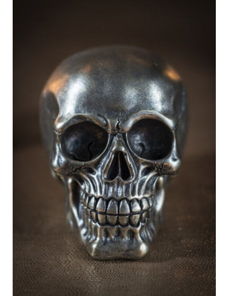 Crâne Résine Bronze : Une Pièce Maîtresse pour votre Décoration de Halloween
