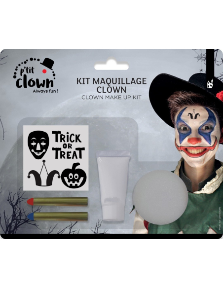 Kit maquillage de Clown avec Stickers