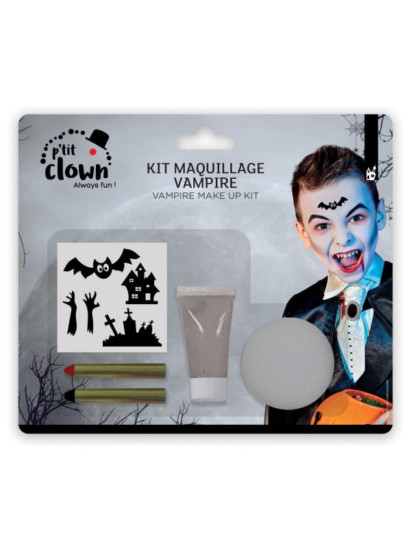 Kit maquillage de vampire/zombie avec stickers