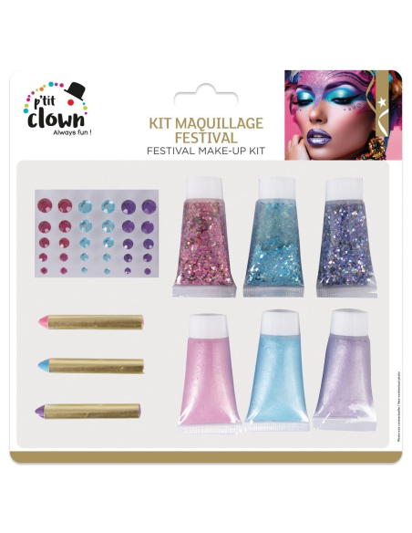 Kit Maquillage à Paillettes pour Festival