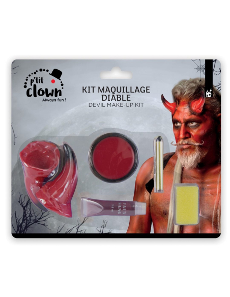 Kit de Maquillage Diable complet pour Halloween