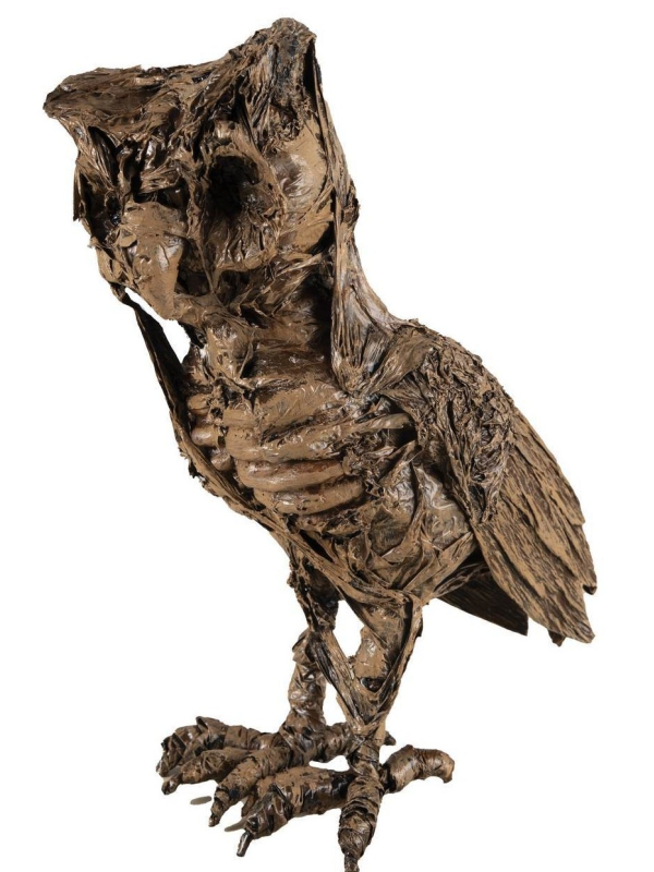 Hibou Momifié de 30 cm - Décoration parfaite pour Halloween