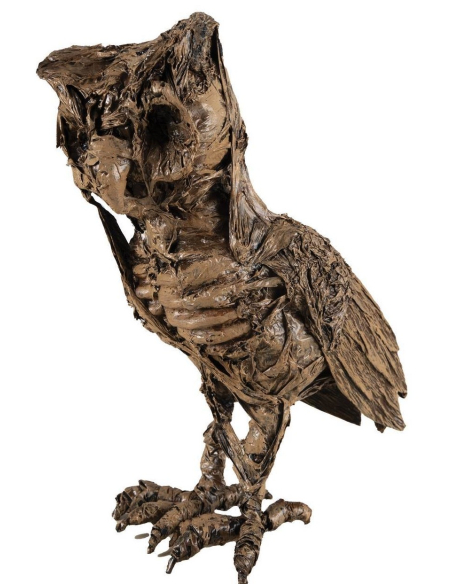 Hibou Momifié de 30 cm - Décoration parfaite pour Halloween