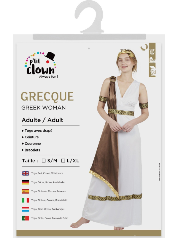 Déguisement de Grecque Femme - Déesse Antique Élégante
