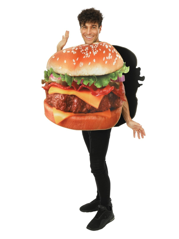 Déguisement de Burger pour Adulte : Le roi du Fast-Food