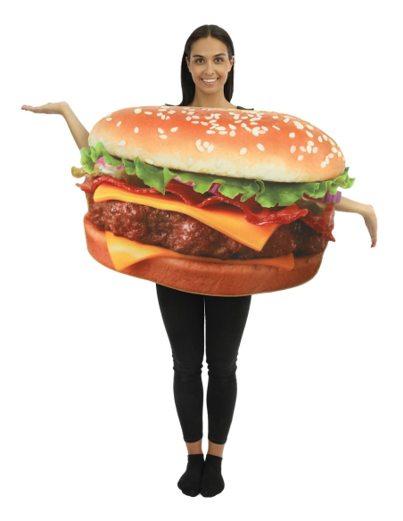 Déguisement de Burger pour Adulte : Le roi du Fast-Food