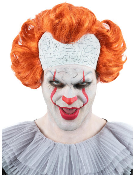 Perruque Pennywise en latex avec tête chauve dans IT Chapitre 2