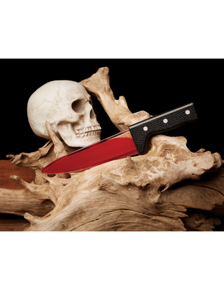 Couteau avec Sang Mobile pour Halloween | Accessoire Réaliste