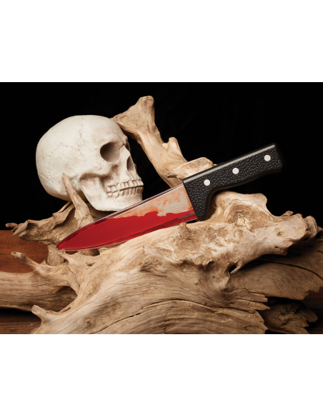 Couteau avec Sang Mobile pour Halloween | Accessoire Réaliste