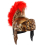 Casque de Gladiateur Romain pour Enfant avec Crête Rouge