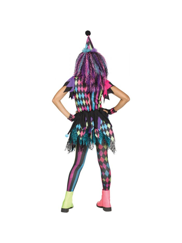 Déguisement Clown Enfant - Avec Robe, Gants, Collants et Chapeau !