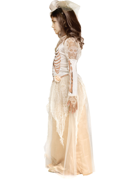 Déguisement Mariée Victorienne Enfant - Halloween Hanté et Élégant !