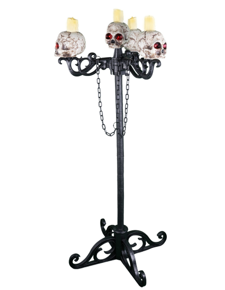 Chandelier Lumineux Tête de Mort 3 en 1 – Une Décoration Terrifiante et Polyvalente