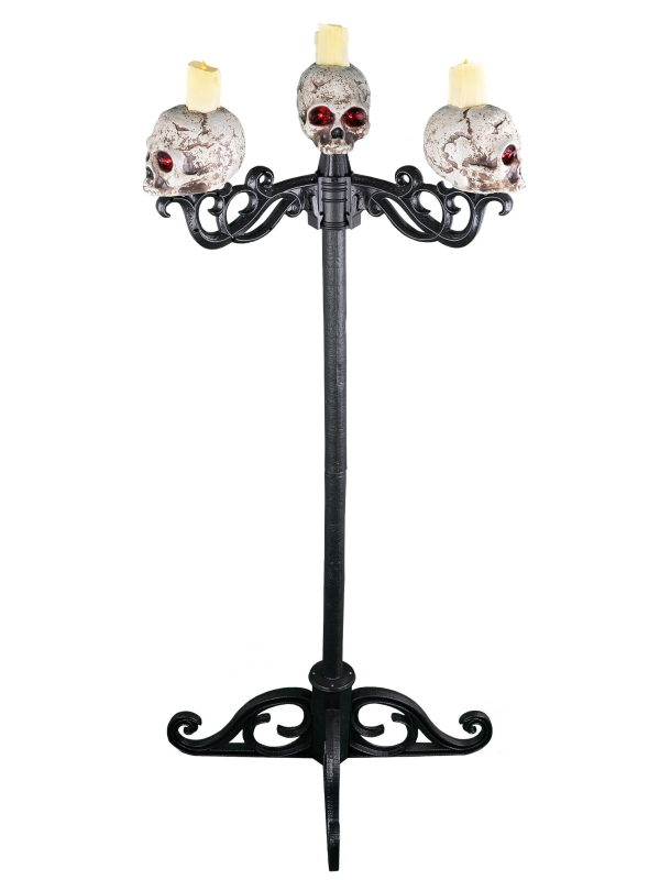 Chandelier Lumineux Tête de Mort 3 en 1 – Une Décoration Terrifiante et Polyvalente