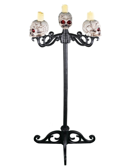 Chandelier Lumineux Tête de Mort 3 en 1 – Une Décoration Terrifiante et Polyvalente