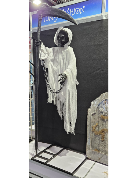 Faucheuse Fantôme Flottante 230cm avec Chaîne : Créez un Cimetière Hanté Inoubliable!